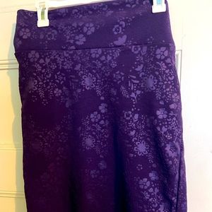 NWOT purple LULAROE CASSIE skirt size large